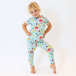 Organic The Second-Skin 2-Piece Short Sleeve Pajama | Magic Mushroom by Raising Mama at Everetts Place