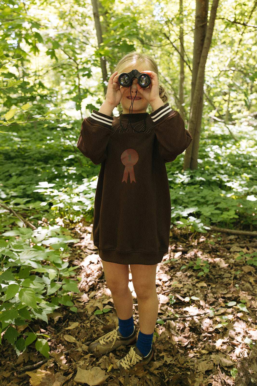 Polo Club Sweatdress - Chocolate by Crew Kids NY (view 3 of 5)