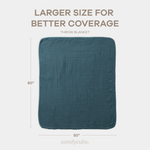 Comfy Cubs - Muslin Blanket for Adults, 6-Layer Bedding by Comfy Cubs - Sand / King: 108" x 90" by Comfy Cubs at Everetts Place