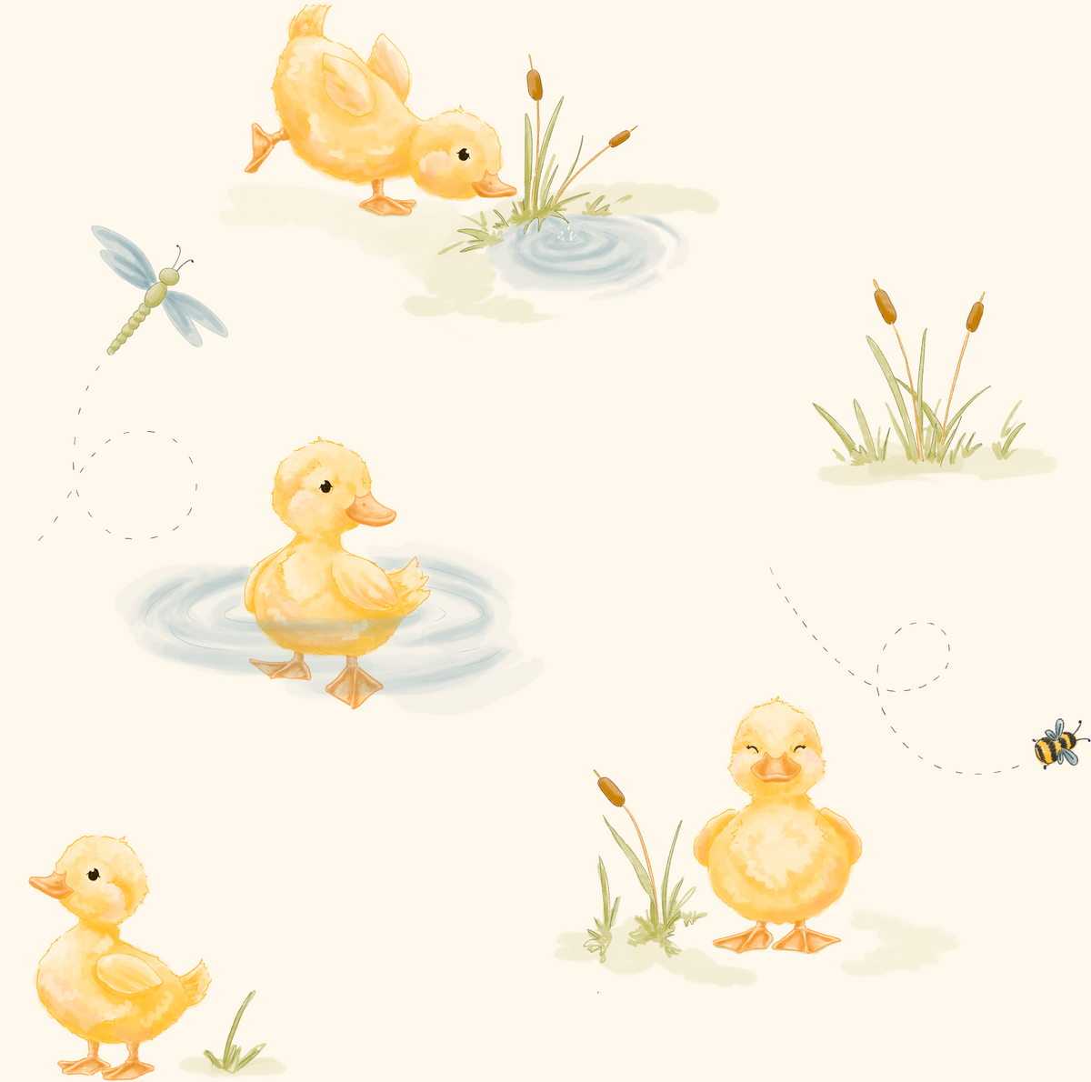 My First Waddle Bamboo Sleep Sacks- Duck Print Double Zip by Rayn’s Tiny Stitches