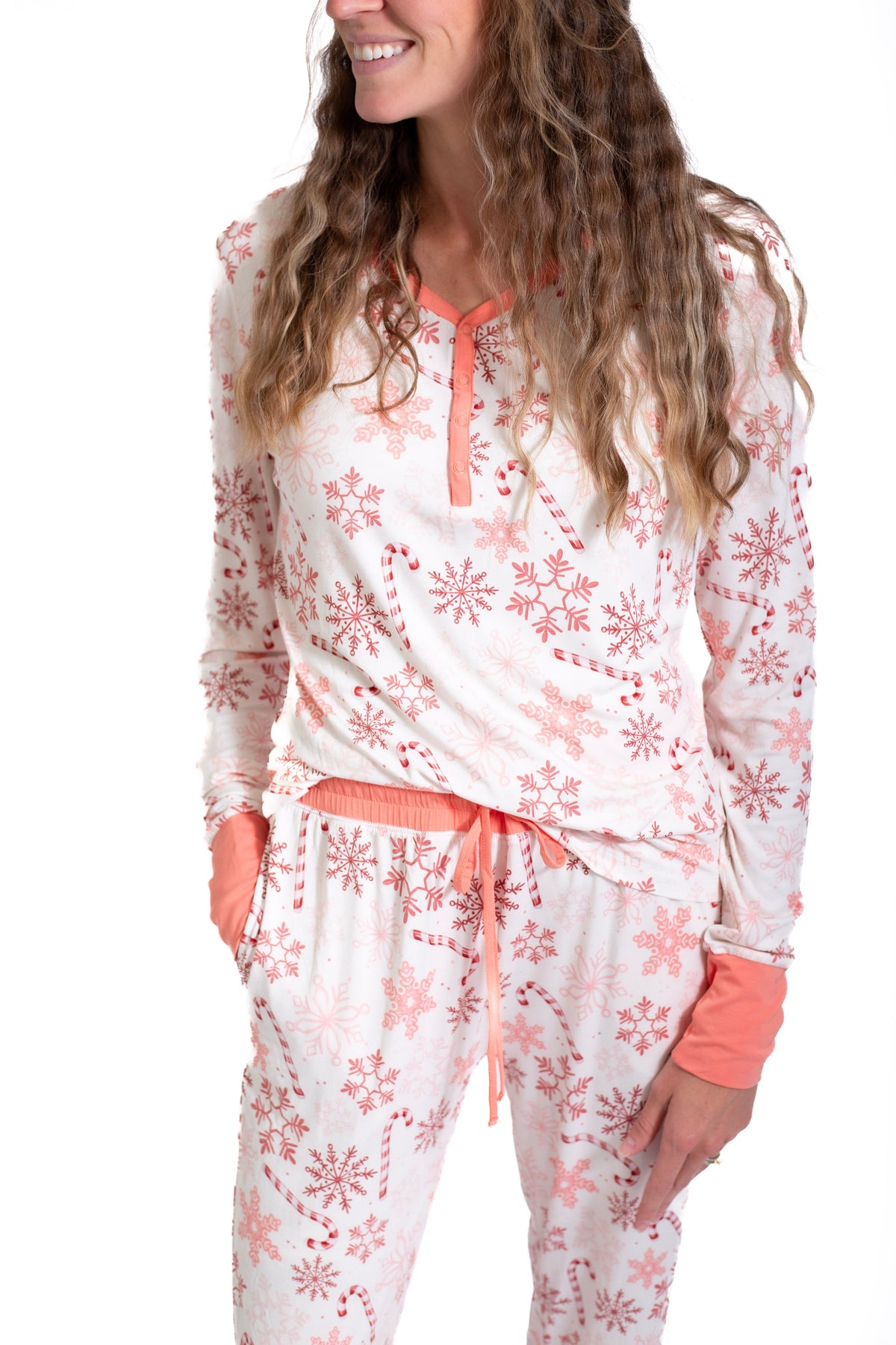 My First Candy Cane: Women's Pajamas: 2 Piece Bamboo Pajamas by Rayn’s Tiny Stitches