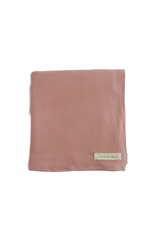 Peony Ribbed Stretch Swaddle Blanket For Newborn Comfort Little Mae & Co Everetts Place: Online Boutique