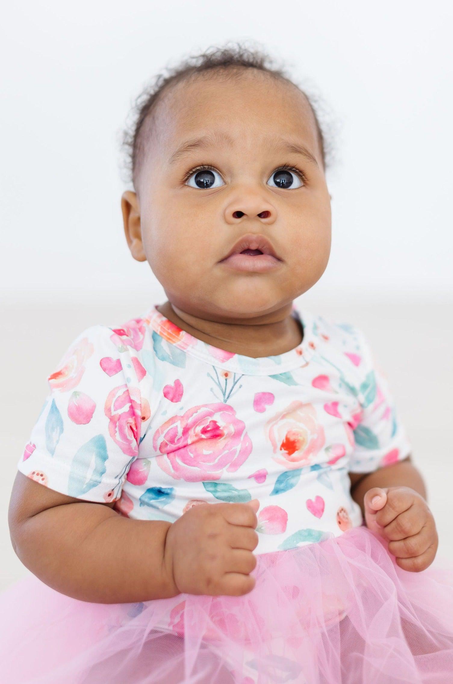 Mila & Rose ® Sale Rosettes Tutu Bodysuit for Baby Girls Soft Comfort - Apparel & Accessories > Clothing > Baby & Toddler Clothing > Baby & Toddler Dresses Tutu Bodysuit