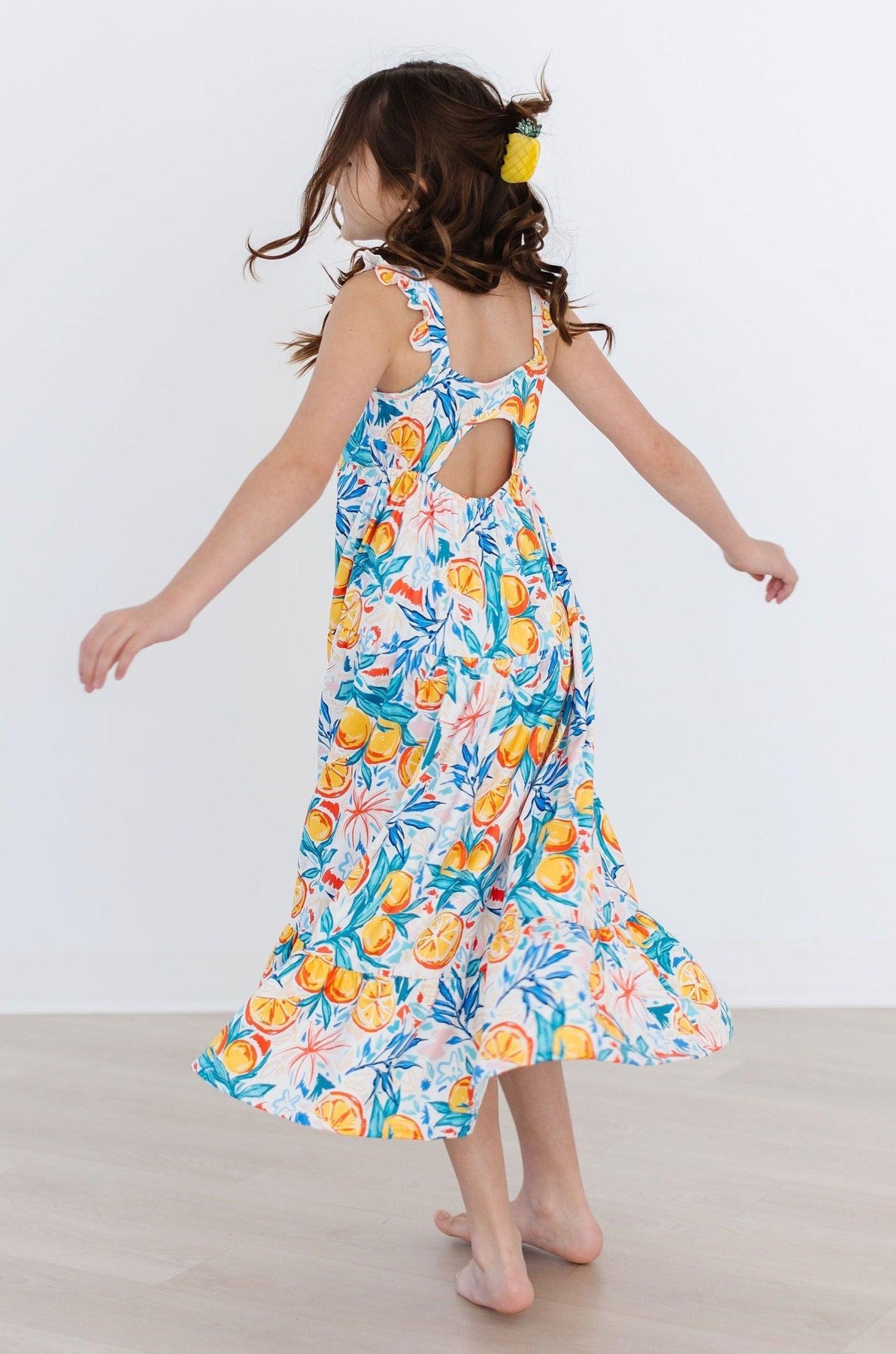 Mila & Rose ® Sale Tropical Summer Ruffle Maxi Dress For Women Online - Apparel & Accessories > Clothing > Dresses Maxi Dress