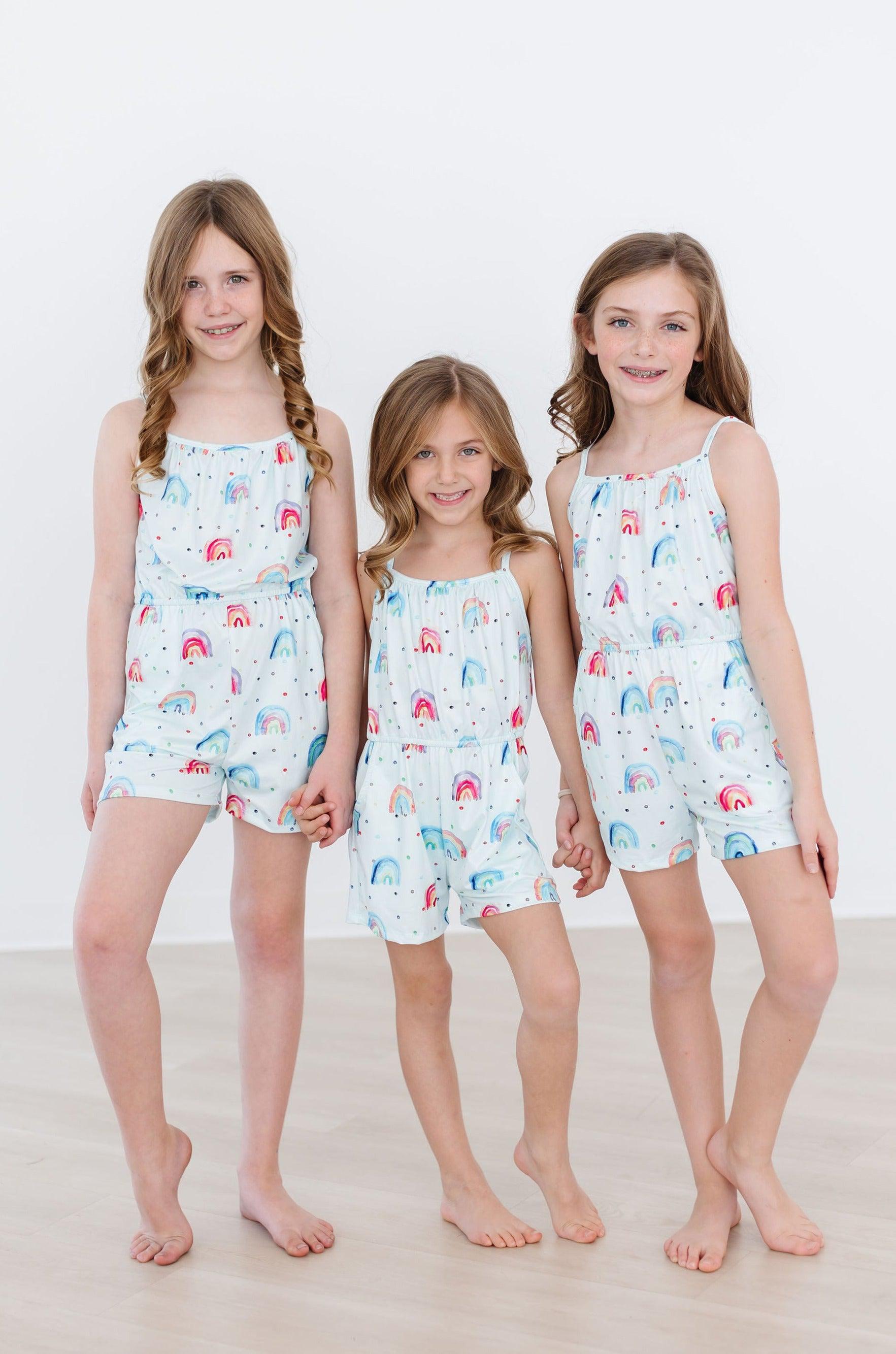 Mila & Rose ® Rainbow Grooves Strappy Play Romper For Kids Mila And Rose - Apparel & Accessories > Clothing > One-Pieces Strappy Play Romper