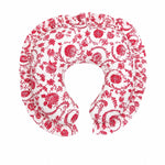 Red Chinoiserie Ruffle Nursing Pillow Cover by Little Mae & Co (view 1 of 2)