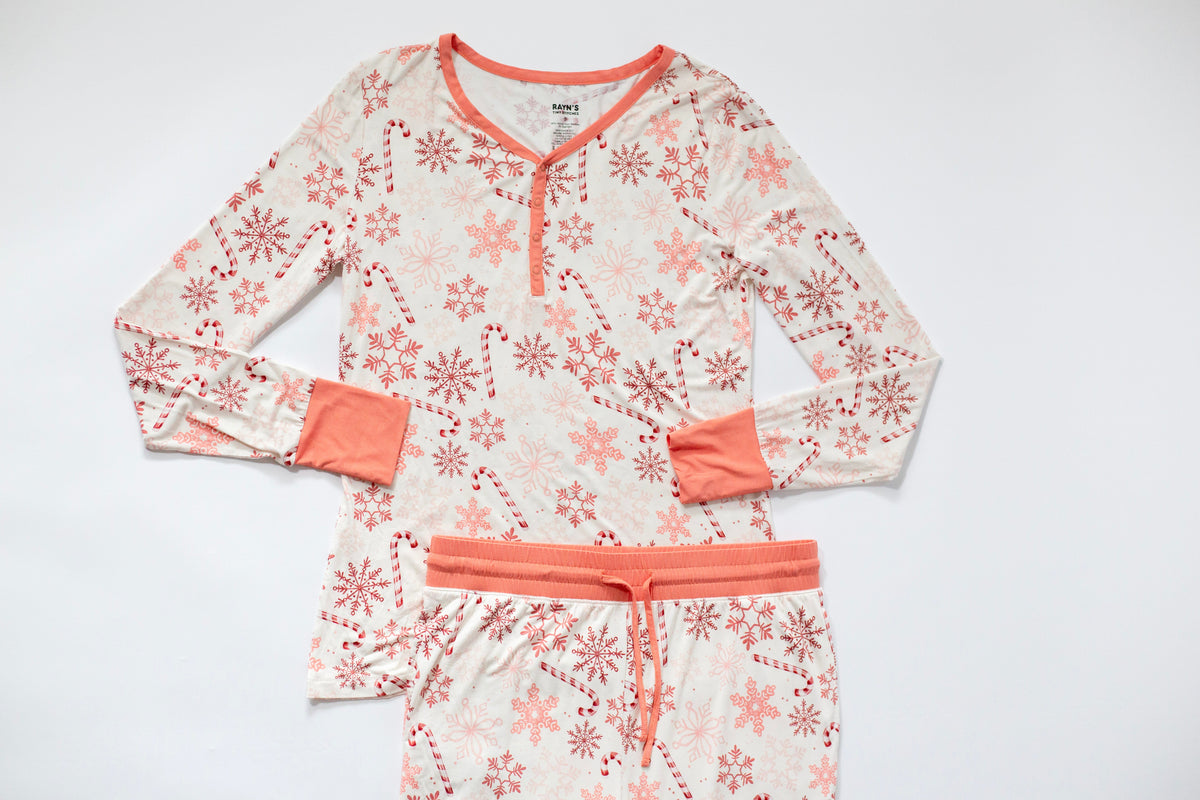 My First Candy Cane: Women's Pajamas: 2 Piece Bamboo Pajamas by Rayn’s Tiny Stitches