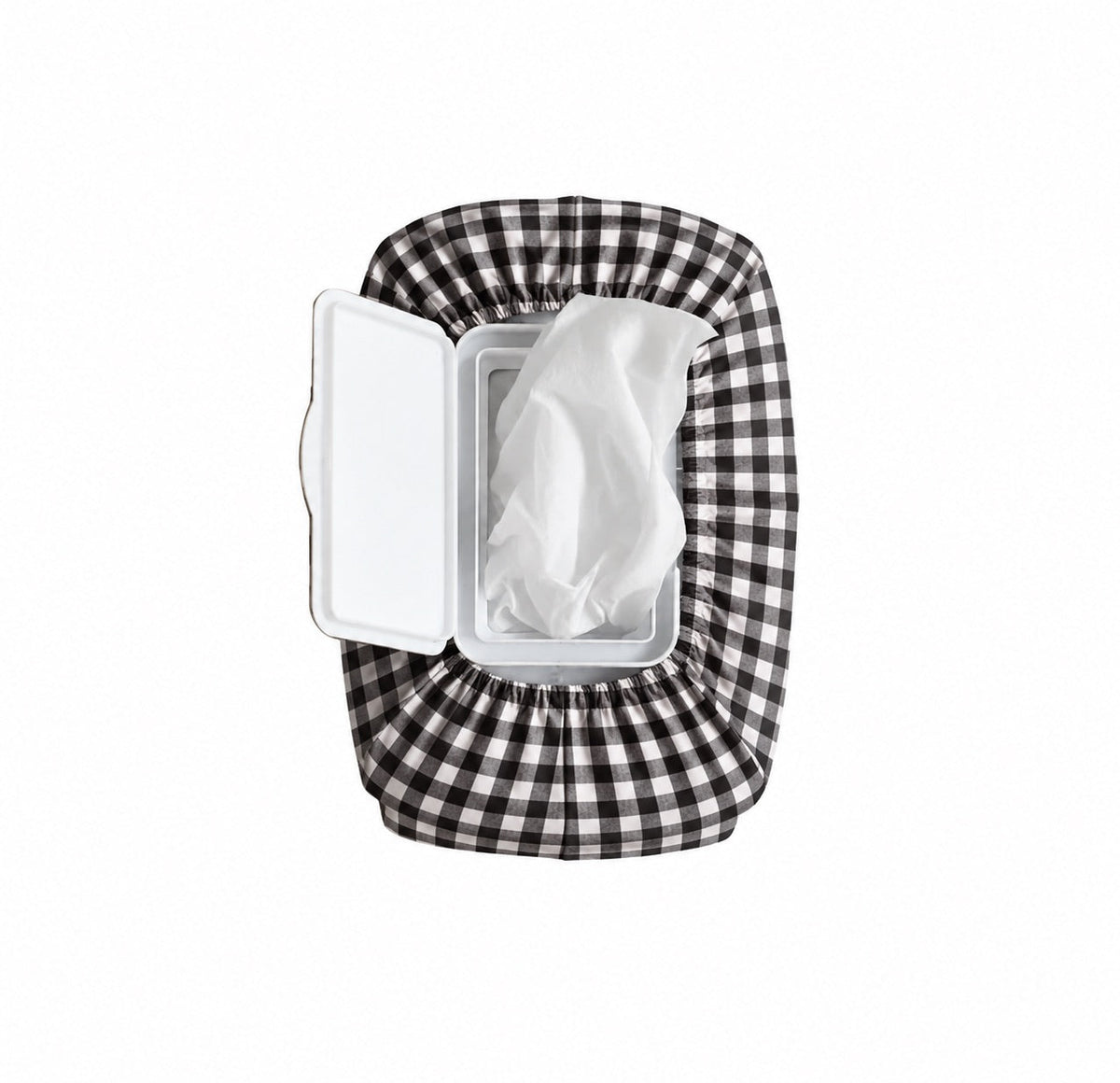 Gingham Wet Wipe Cover by Little Mae & Co
