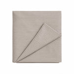 Grey Ivory Stripe Crib Quilted Blanket by Little Mae & Co
