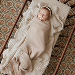 Bleu La La Organic Ribbed Knit Cotton Baby Blanket Made from 100 Percent Organic Cotton - Baby & Toddler > Swaddling & Receiving Blankets > Receiving Blankets Blanket