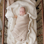 Bleu La La Organic Ribbed Knit Cotton Baby Blanket Made from 100 Percent Organic Cotton - Baby & Toddler > Swaddling & Receiving Blankets > Receiving Blankets Blanket