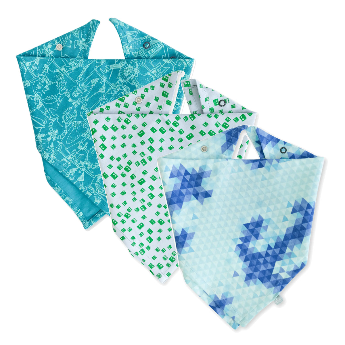 Organic Lovie Bib Set For Baby Finn Emma 3 Pack Soft 100 Percent Organic Cotton Ethically Made Finn + Emma 