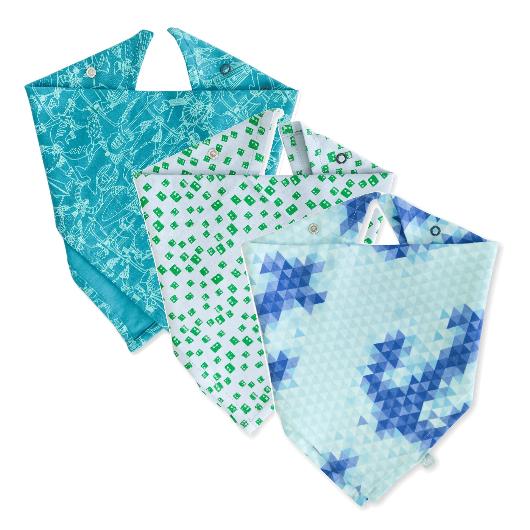 Organic Lovie Bib Set For Baby Finn Emma 3 Pack Soft 100 Percent Organic Cotton Ethically Made Finn + Emma 