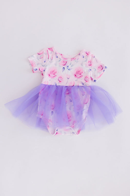 Mila & Rose ® Rose Garden Tutu Bodysuit For Baby With Snap Closure - Apparel & Accessories > Clothing > Baby & Toddler Clothing > Baby & Toddler Dresses Tutu Bodysuit