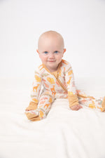 My First Trip to the Zoo Bamboo Double Zip Footie/Animal Onesie by Rayn’s Tiny Stitches