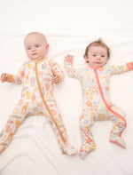 My First Trip to the Zoo Bamboo Double Zip Footie/Animal Onesie by Rayn’s Tiny Stitches