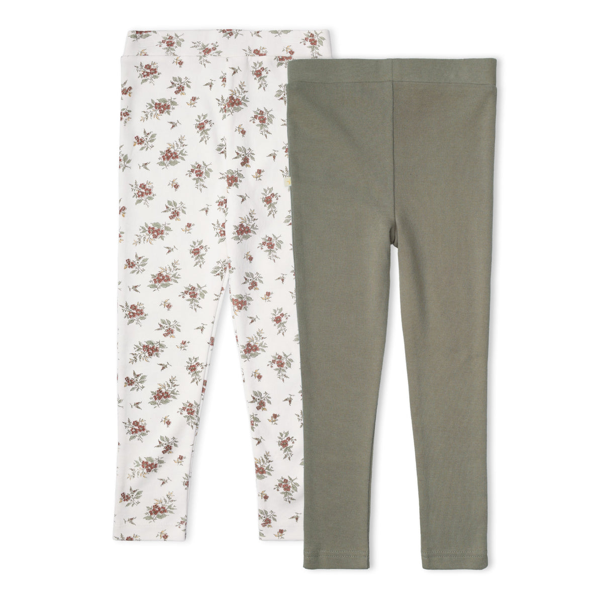 Organic Legging Set of 2 - Winter Berry + Olive by Makemake Organics