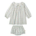Organic Peter Pan Collar Dress - Vine Trail by Makemake Organics