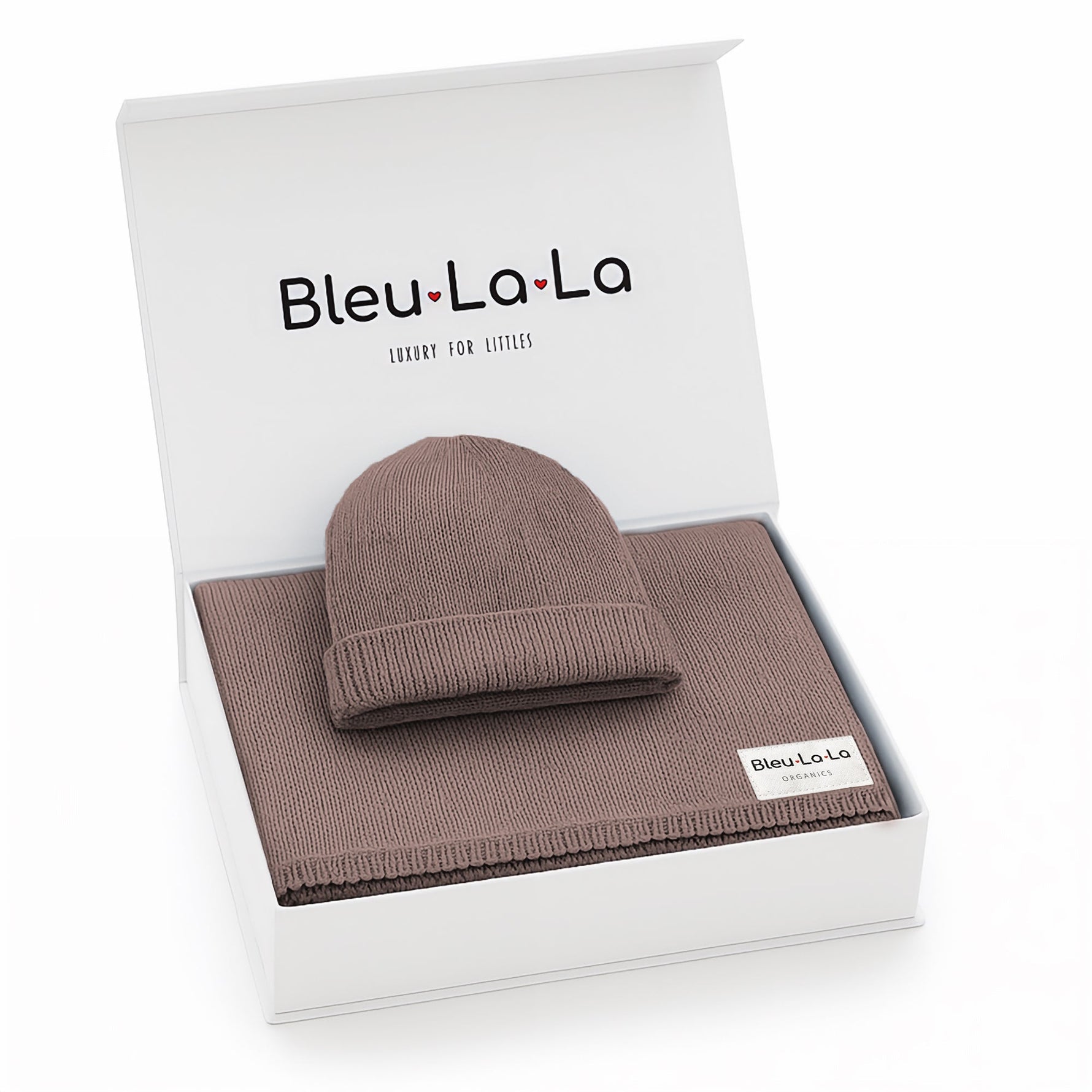 Bleu La La Luxe Collection 100 Percent Organic Cotton Luxury Knit Baby Blanket - Baby & Toddler > Baby Gift Sets