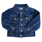Dark Wash Denim Jean Jacket by Mebie Baby