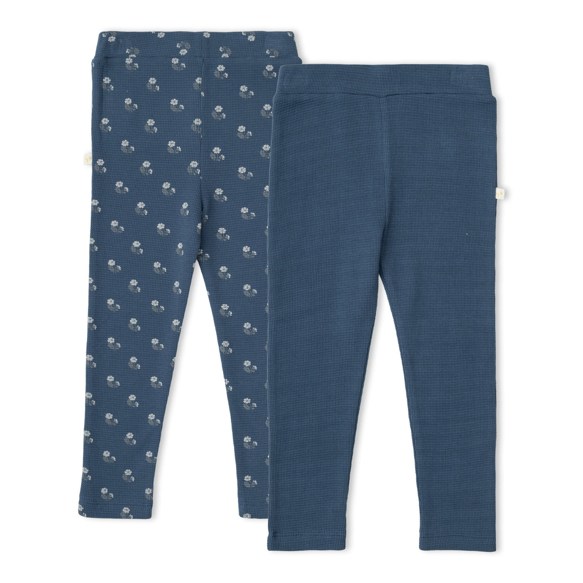 Organic Legging Set of 2 - Indigo Blossom + Navy by Makemake Organics