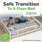 Full-Size Montessori Floor Bed with Strong Slatted Frame by Ocodile.com at Everetts Place