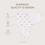 Easy Swaddle Blankets in Rainbow Bohemian, Pack of 3 by Comfy Cubs at Everetts Place