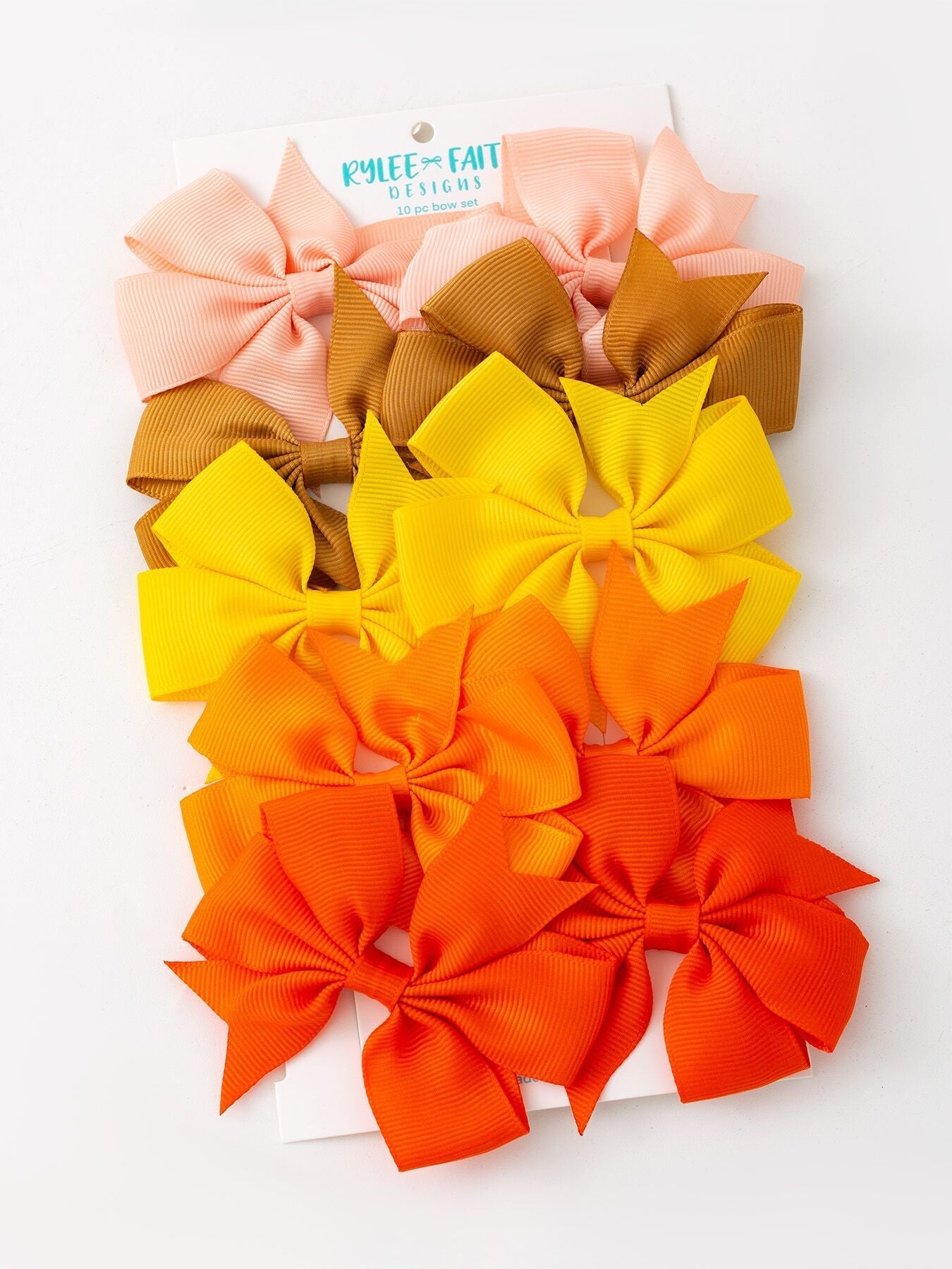 Bow Hair Clip Set, 3 inch