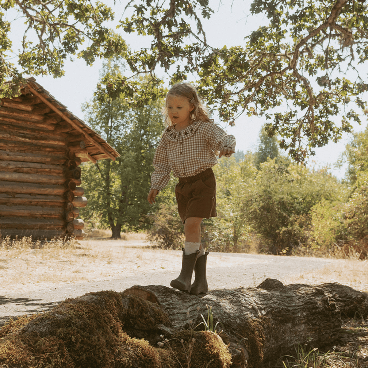 Organic Corduroy Skirt - Brown by Makemake Organics