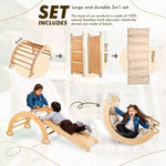 Goodevas 3in1 Montessori Climbing Set Climbing Arch Slide Board Cushion Beige - Baby & Toddler > Baby Toys & Activity Equipment > Baby Activity Toys