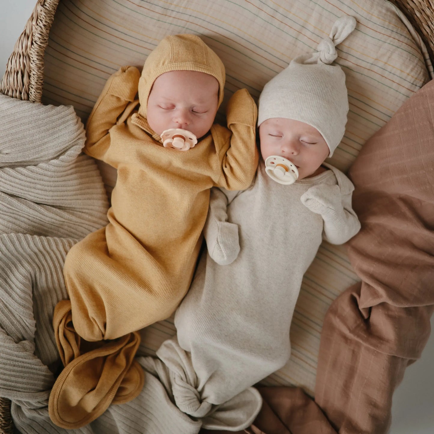 Mini Muslin Crib Sheet 100 Percent Cotton Extra Soft Breathable Fabric Full Elastic Edges Pre-Washed For Softness Mushie