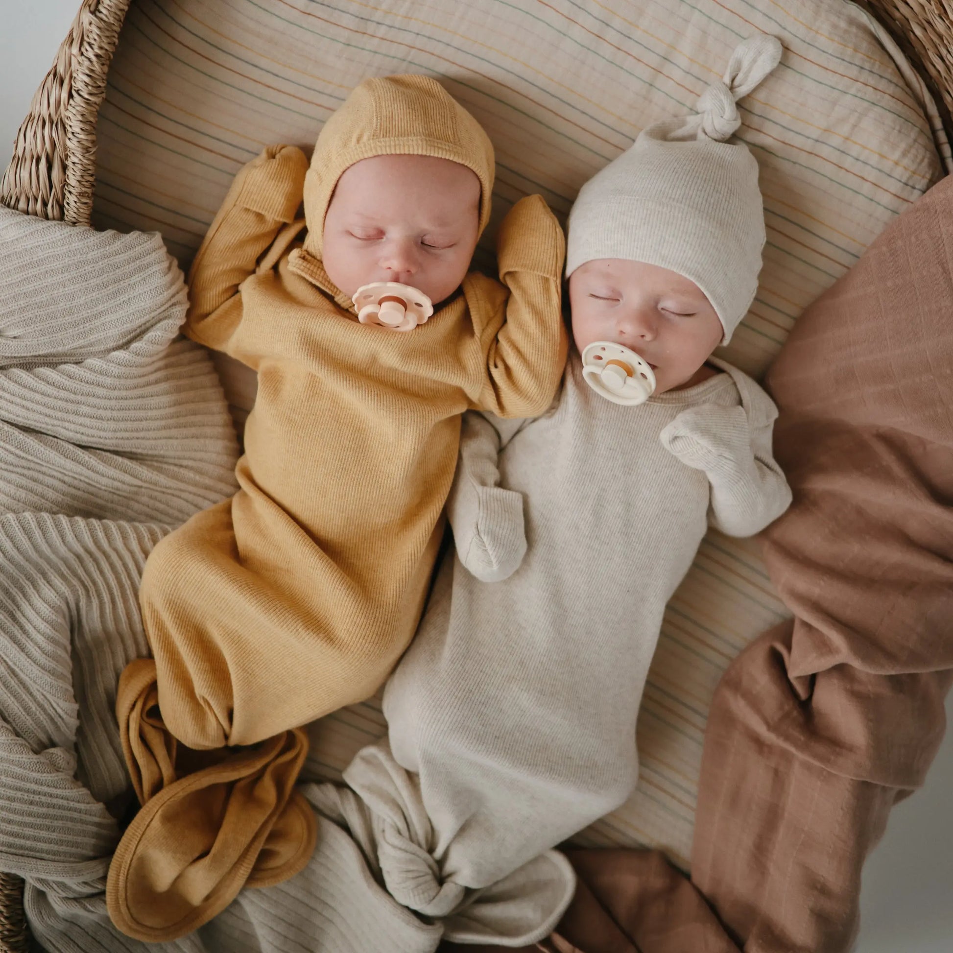 Mini Muslin Crib Sheet 100 Percent Cotton Extra Soft Breathable Fabric Full Elastic Edges Pre-Washed For Softness Mushie