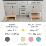Solid Hardwood 2-Step Toddler Step Stool by Ocodile.com