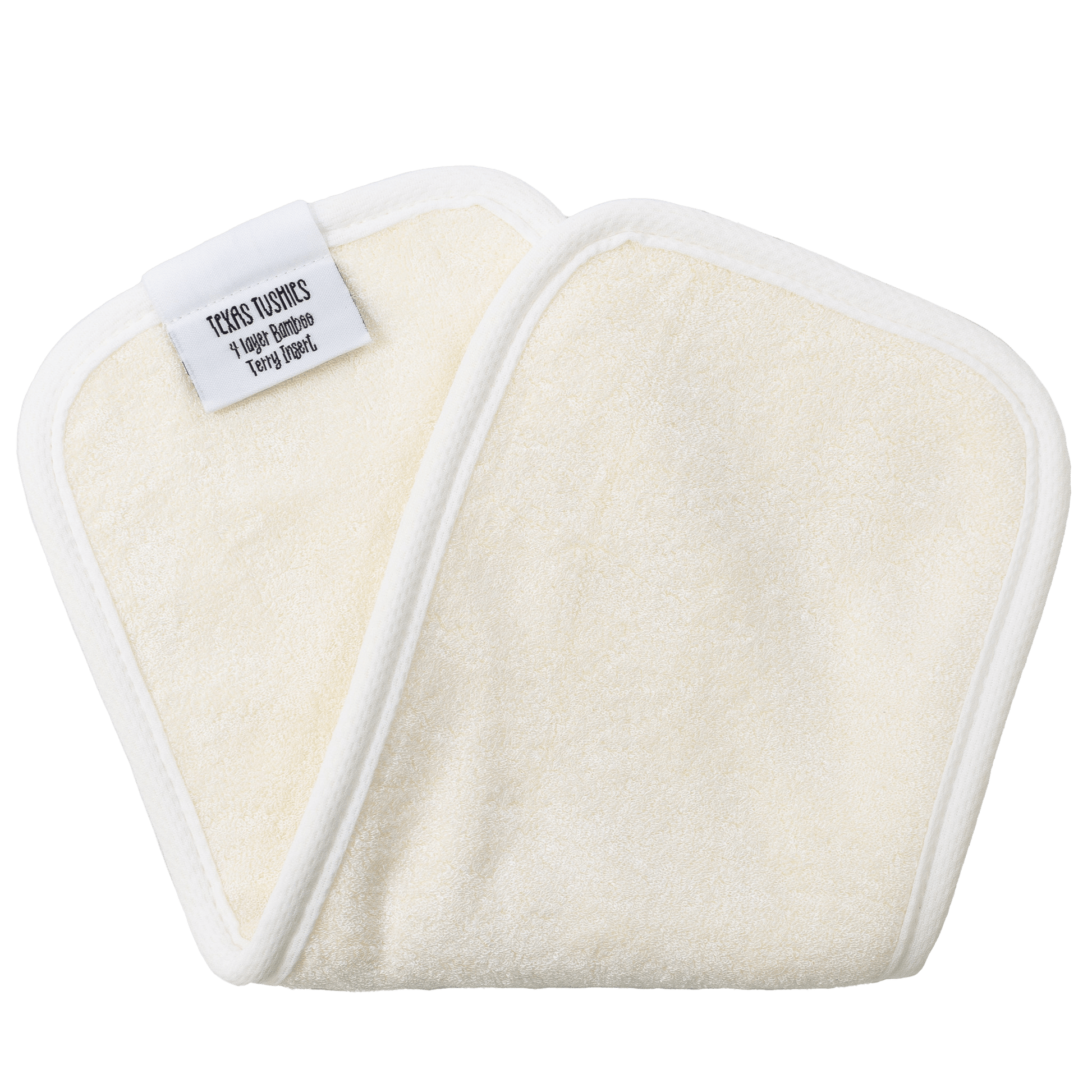 4 Layer Bamboo Cloth Diaper Inserts Soft Flexible Absorbent Natural Fabric Texas Tushies