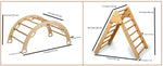 Climbing Triangle & Arch Rocker Set - 4-Piece Indoor Play by Kidodido