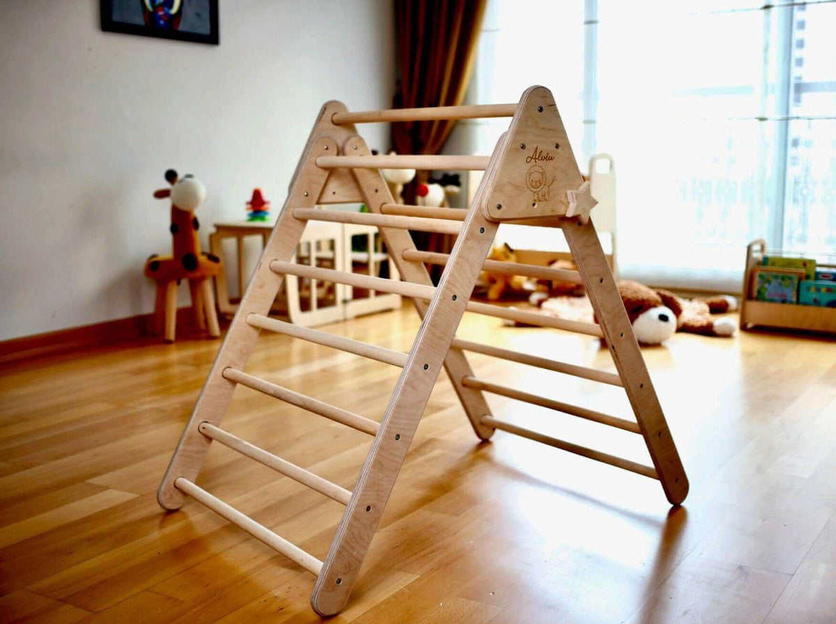 Climbing Triangle & Arch Rocker Set - 4-Piece Indoor Play by Kidodido