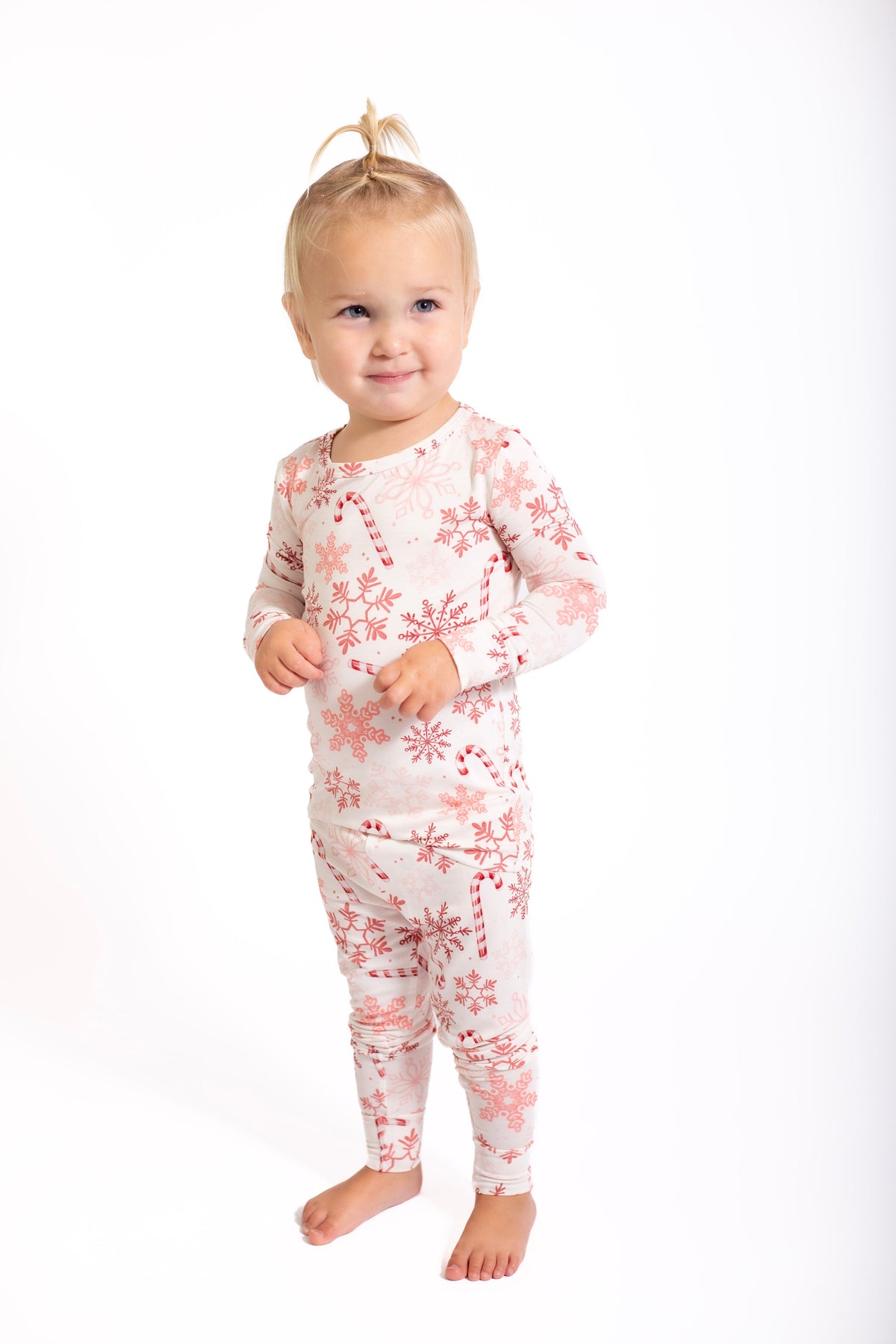 My First Candy Cane: Toddler Bamboo Pajamas by Rayn’s Tiny Stitches