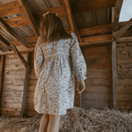 Organic Smocked Ruffle Dress - Ivy by Makemake Organics