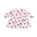 Nora Floral Velour - Long Sleeve Empire Waist Dress and Bloomer by Angel Dear