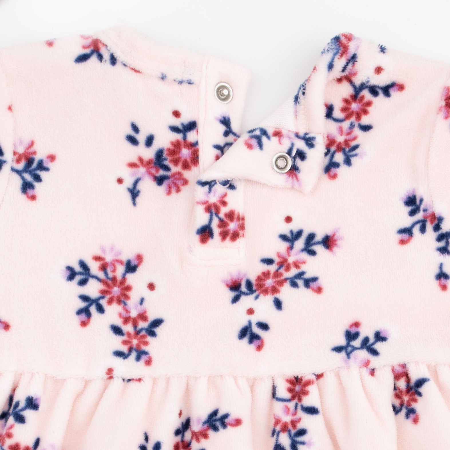Nora Floral Velour - Long Sleeve Empire Waist Dress and Bloomer by Angel Dear