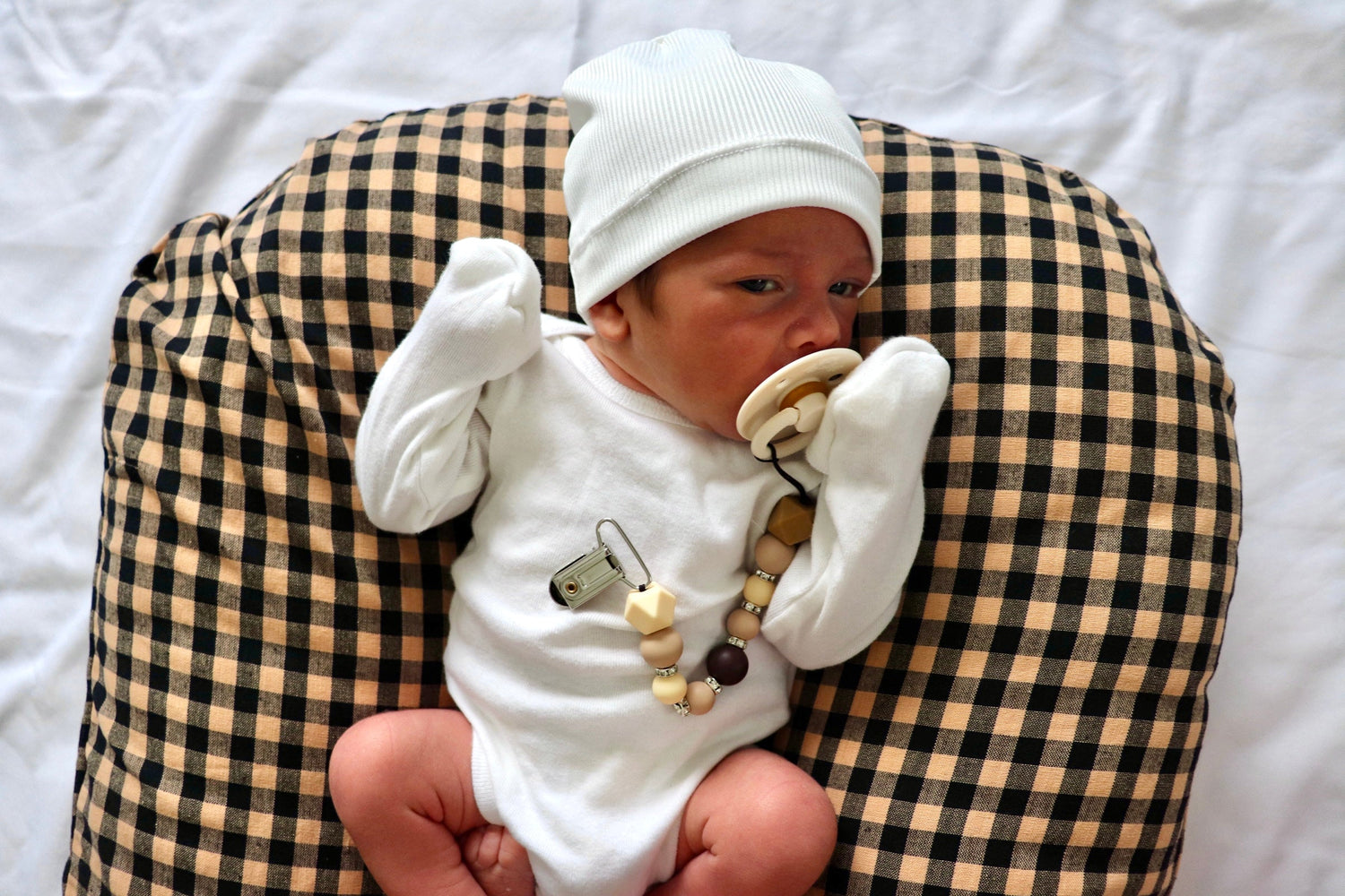 Cotton Gingham Baby Lounger Cover