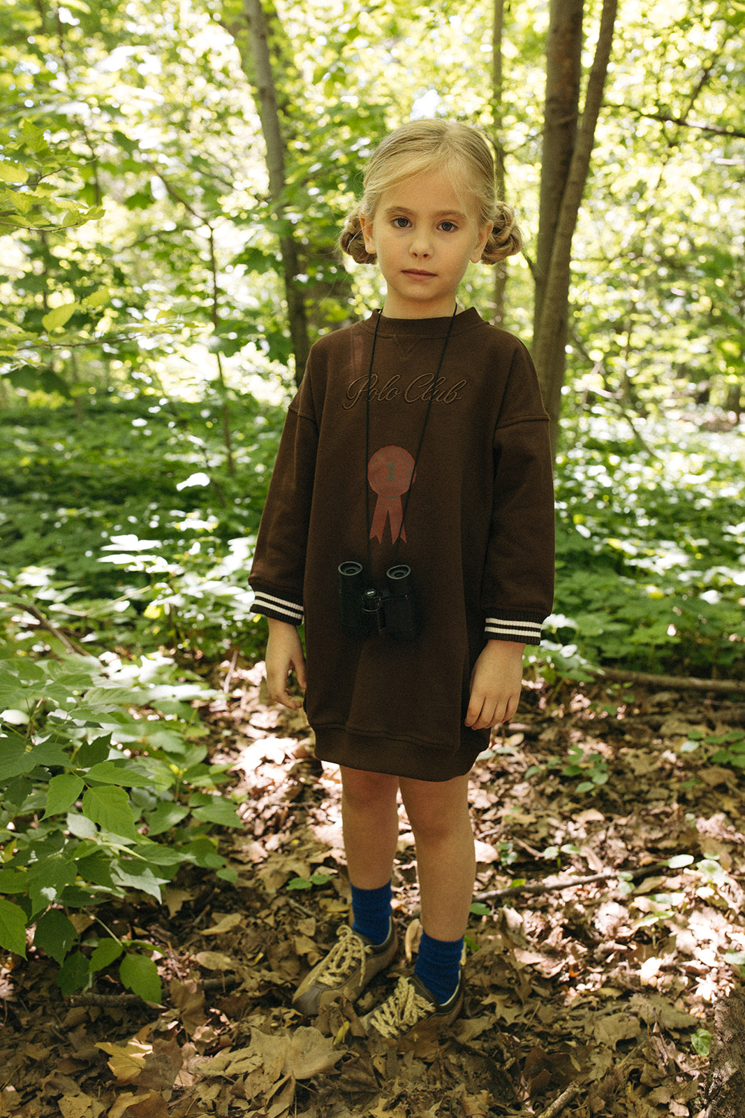 Polo Club Sweatdress - Chocolate by Crew Kids NY (view 2 of 5)