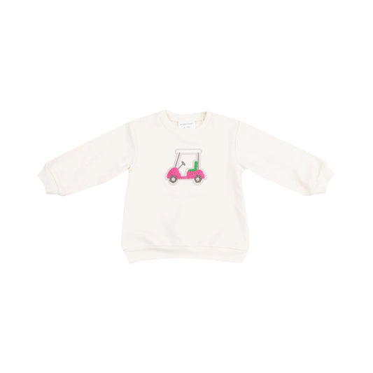 Oversize Sweatshirt With Applique Golf Cart French Terry Angel Dear