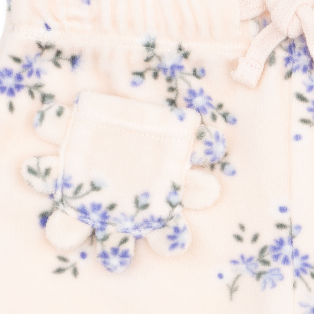 Sweet Hanna Floral Velour - Oversized Sweatshirt and Wide Leg Pant by Angel Dear