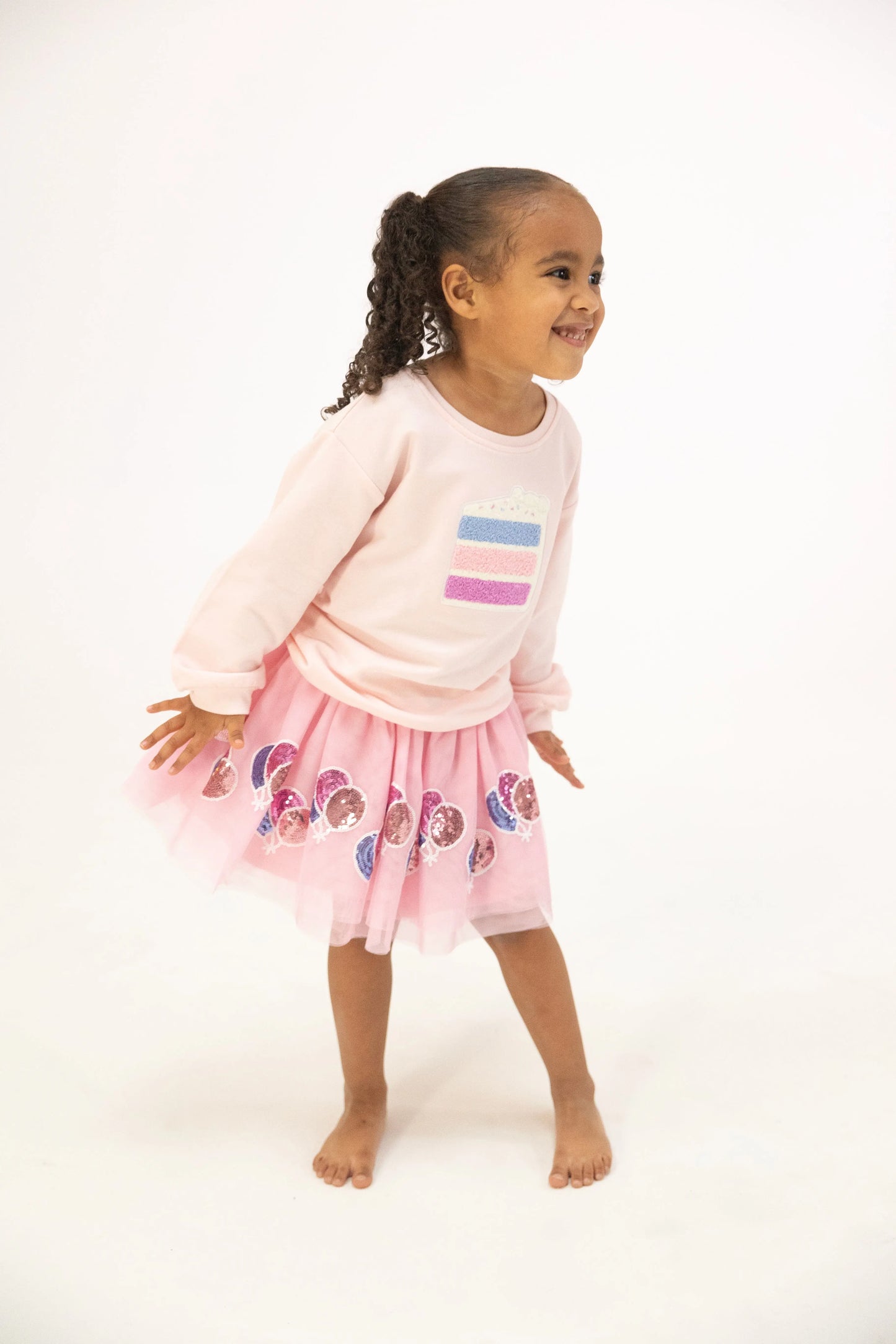 Tutu Skirt Celebration With Sequined Balloon Appliques Angel Dear