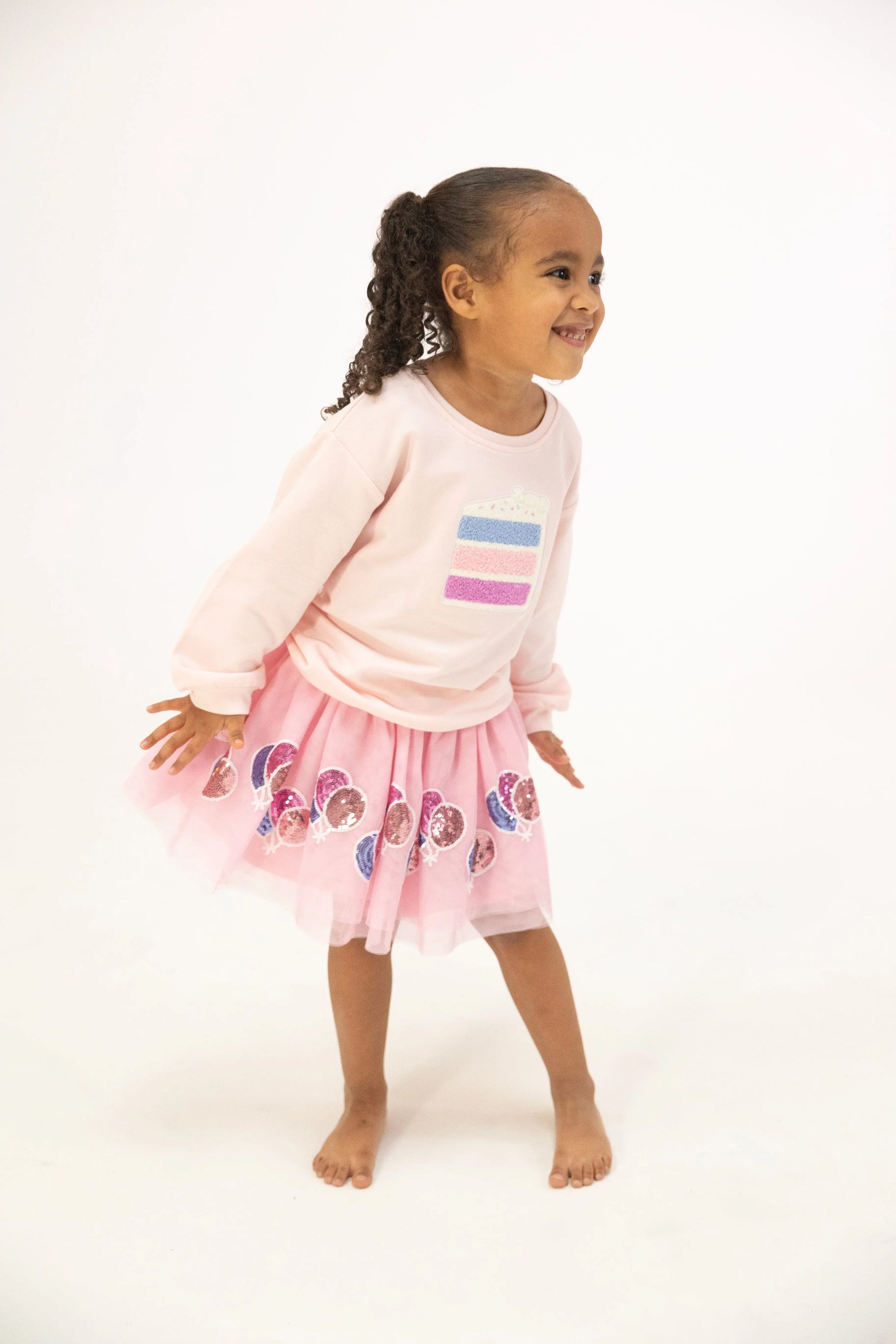 Tutu Skirt Celebration With Sequined Balloon Appliques Angel Dear