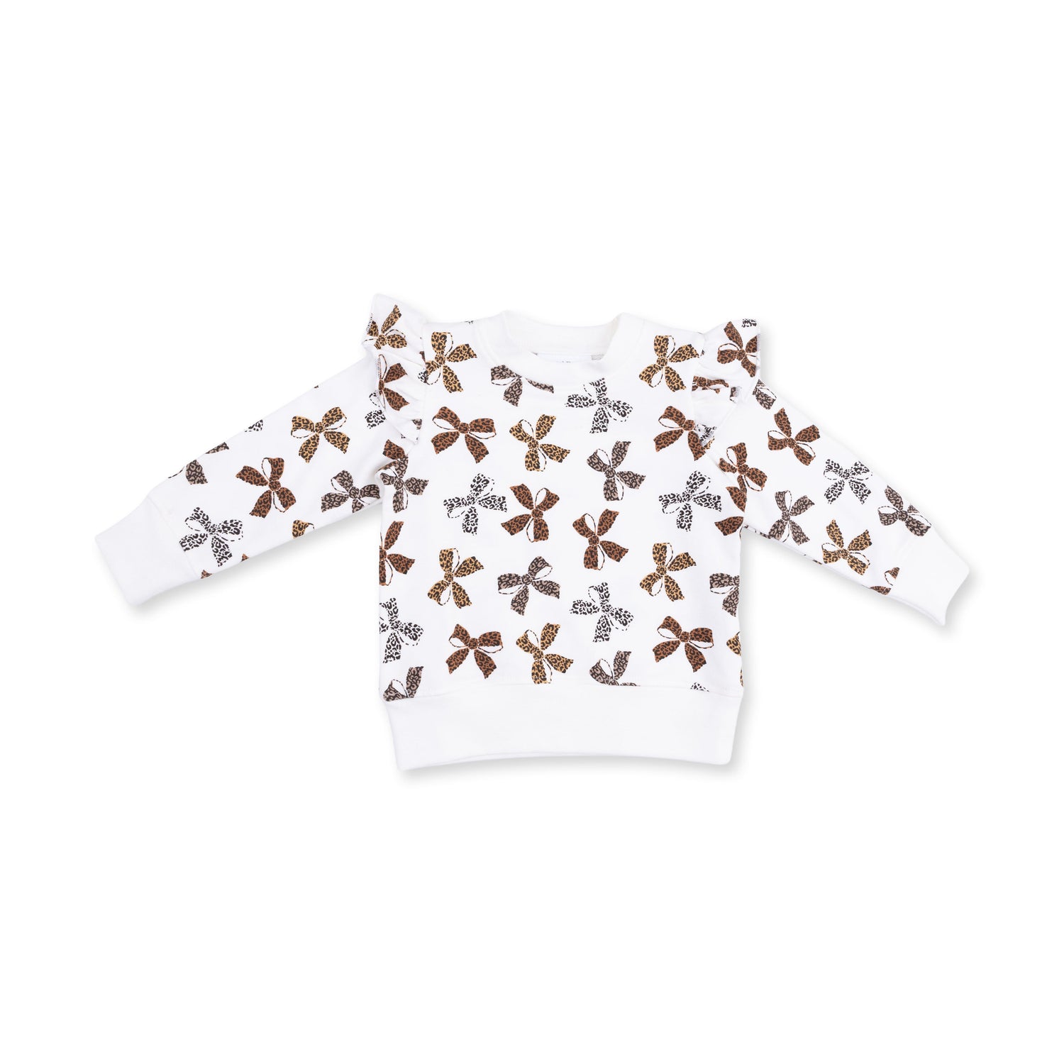 Leopard French Terry - Ruffle Sweatshirt