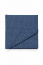 Denim Dot Crib Quilted Blanket by Little Mae & Co