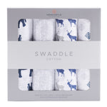 Cotton Muslin Swaddle, In the Wild, 4-Pack by Newcastle Classics (view 1 of 3)