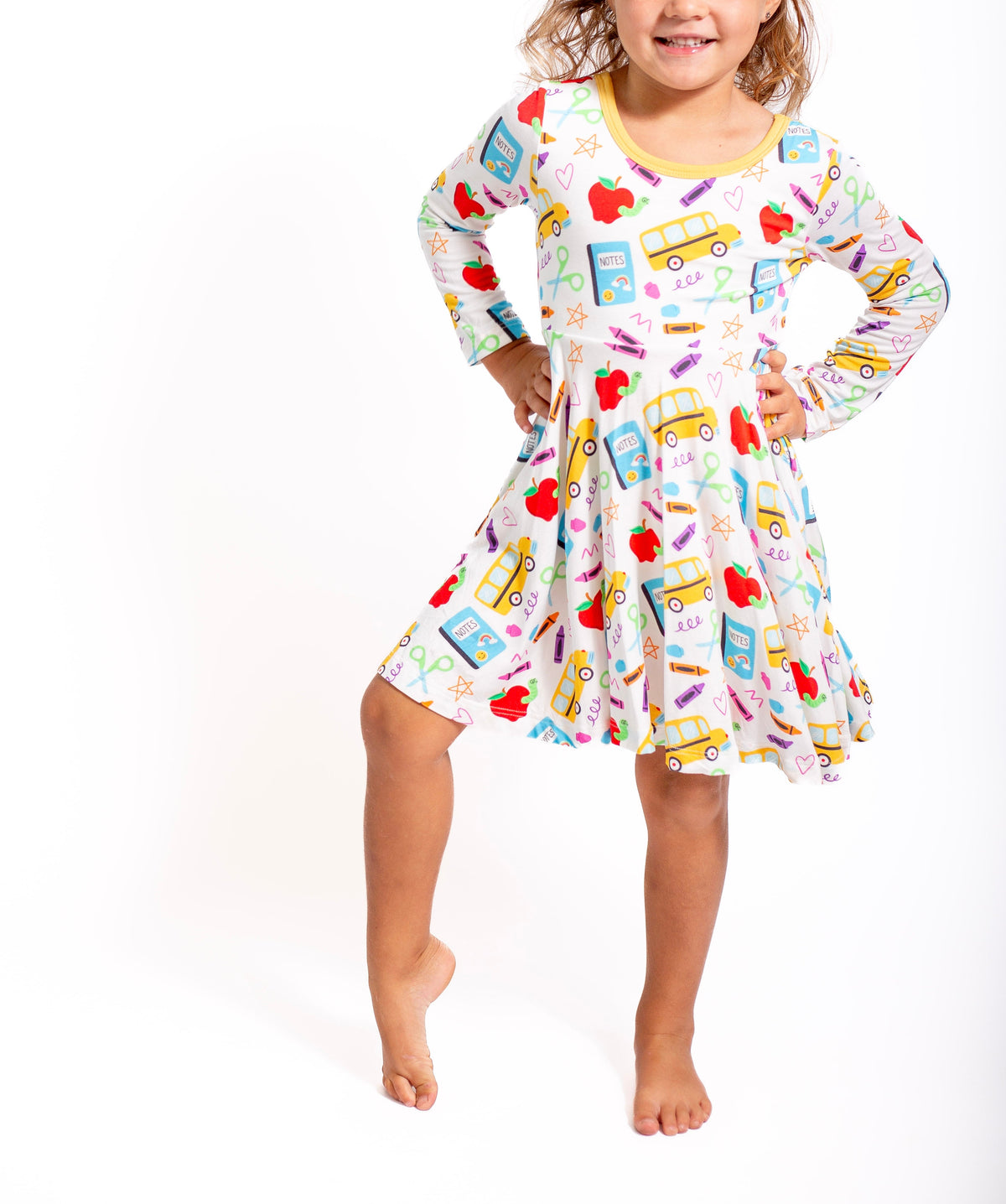 My First Day of School Twirl Dress | Girls Back to School by Rayn’s Tiny Stitches